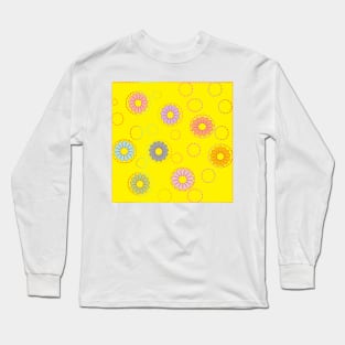 Flower and leaves background filling the frame. Long Sleeve T-Shirt